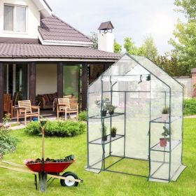 Portable Outdoor 4 Shelves Greenhouse