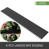 VEVOR Steel Landscape Edging 40 x 8 Inch; Steel Edging 6pcs; Steel Garden Edging Border; Landscape Edging; Steel Lawn Edging; Garden Edging; Garden Bo